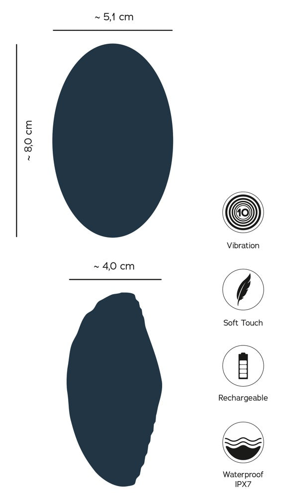 Oh! Lay-On Vibrator size and features