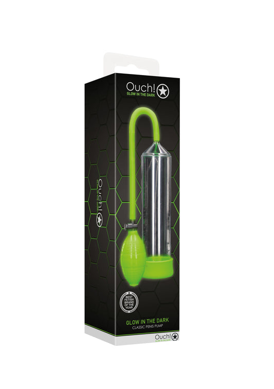 Ouch! Glow in the Dark Classic Penis Pump box