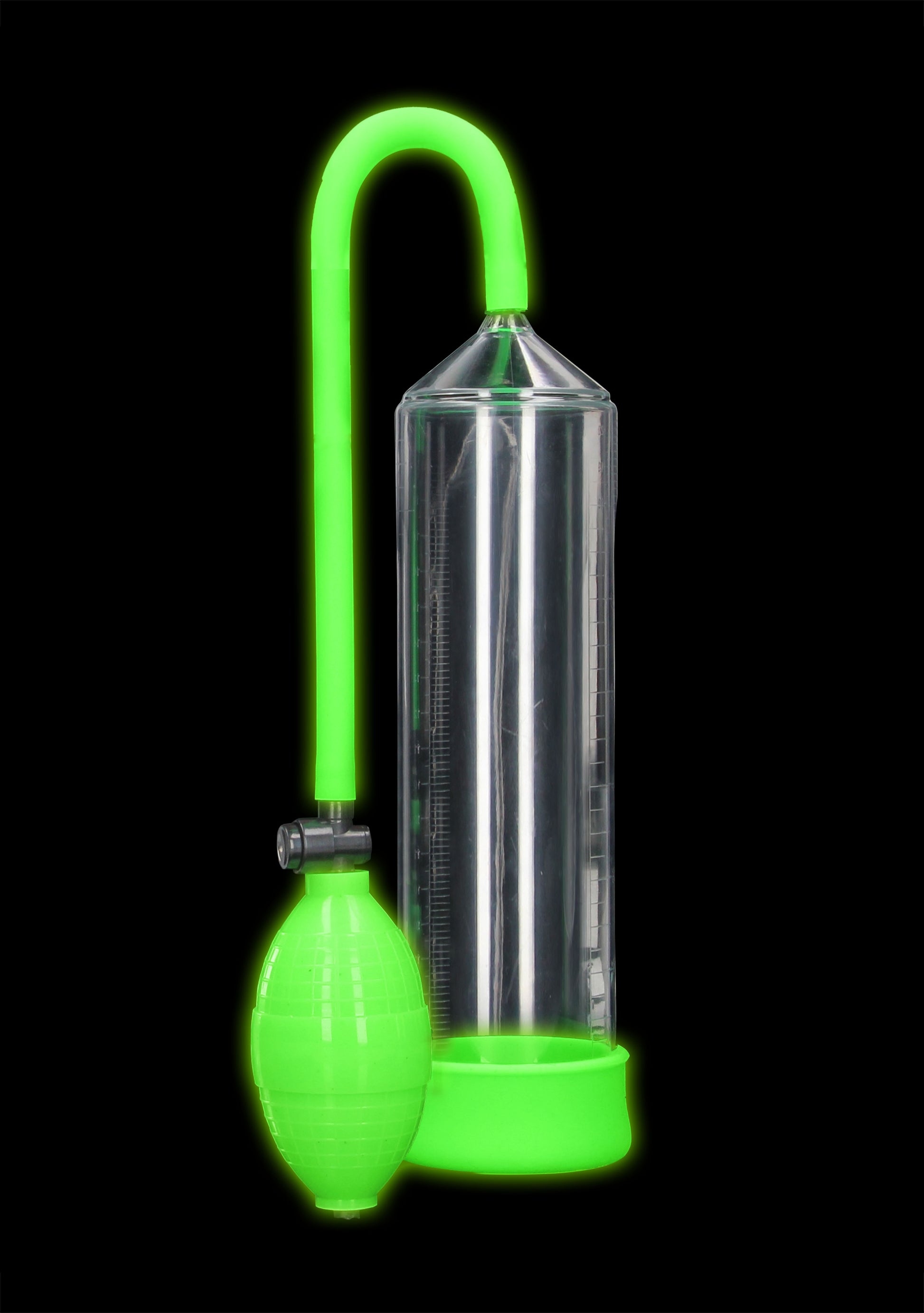 Ouch! Glow in the Dark Classic Penis Pump glowing
