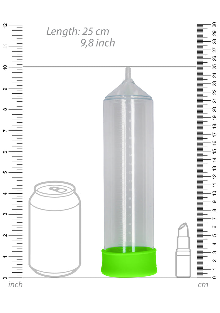 Ouch! Glow in the Dark Classic Penis Pump size