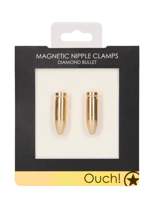 Ouch! Magnetic Diamond Bullet Nipple Clamps packaging