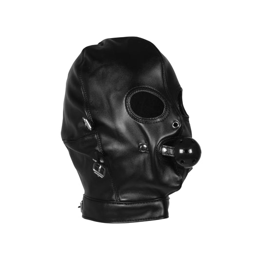 Ouch! Xtreme Blindfolded Mask with Breathable Ball Gag