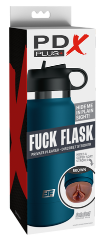 PDX Plus Fuck Flask brown box