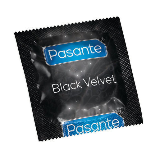 Pasante Black Velvet Condoms 144 Pcs single condom