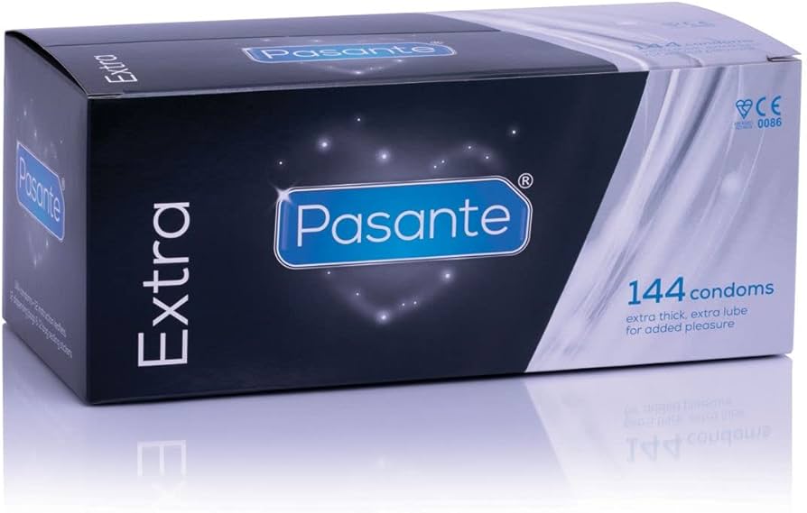 Pasante Condoms Extra 144 Units box