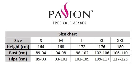 Passion Size chart