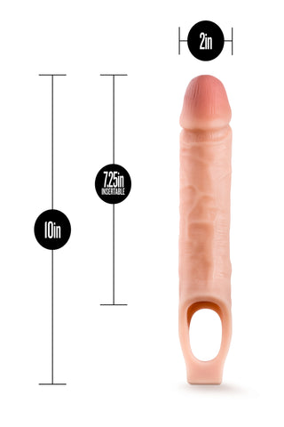 Performance 10 Inch Cock Extender Sheath size