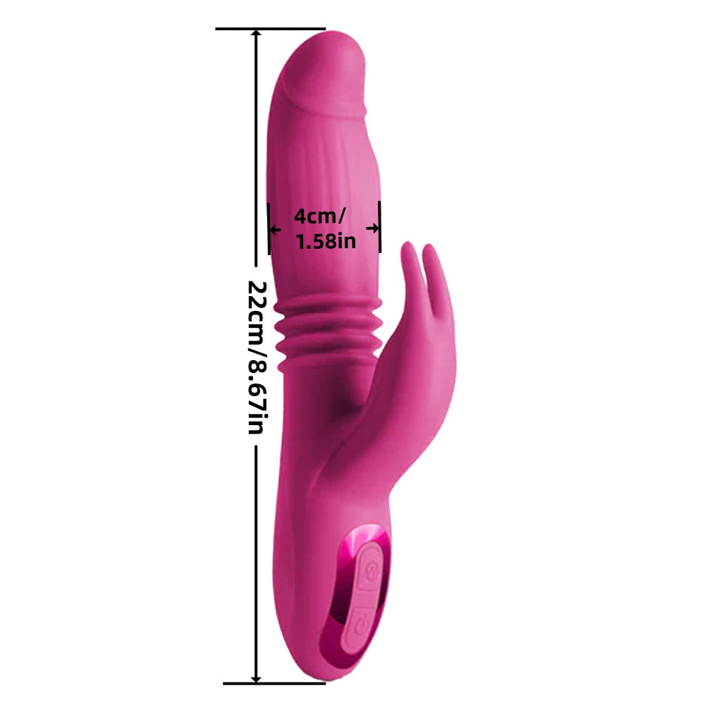 Loveangels Inflatable Thrusting Silicone Rabbit Vibrator