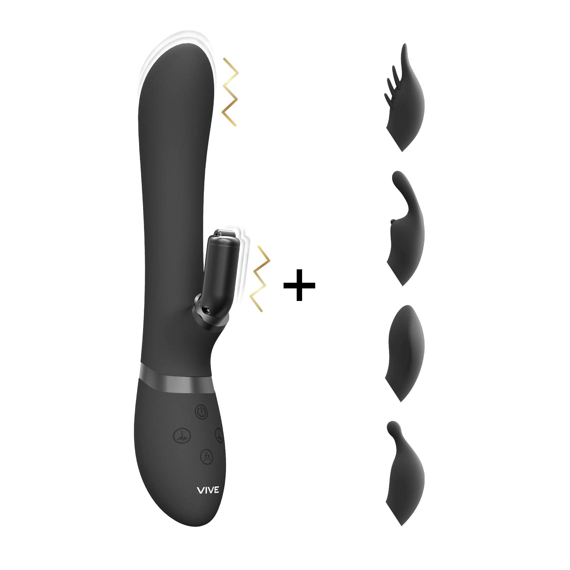 Vive Chou Rabbit Stimulator With Attachments