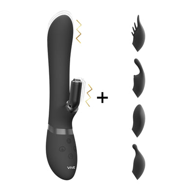 Vive Chou Rabbit Stimulator With Attachments