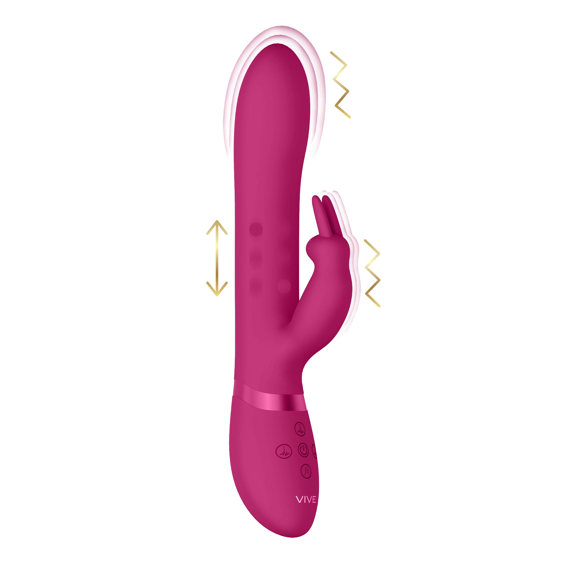Vive Amoris Thrusting Rabbit Vibrator Stimulating Beads