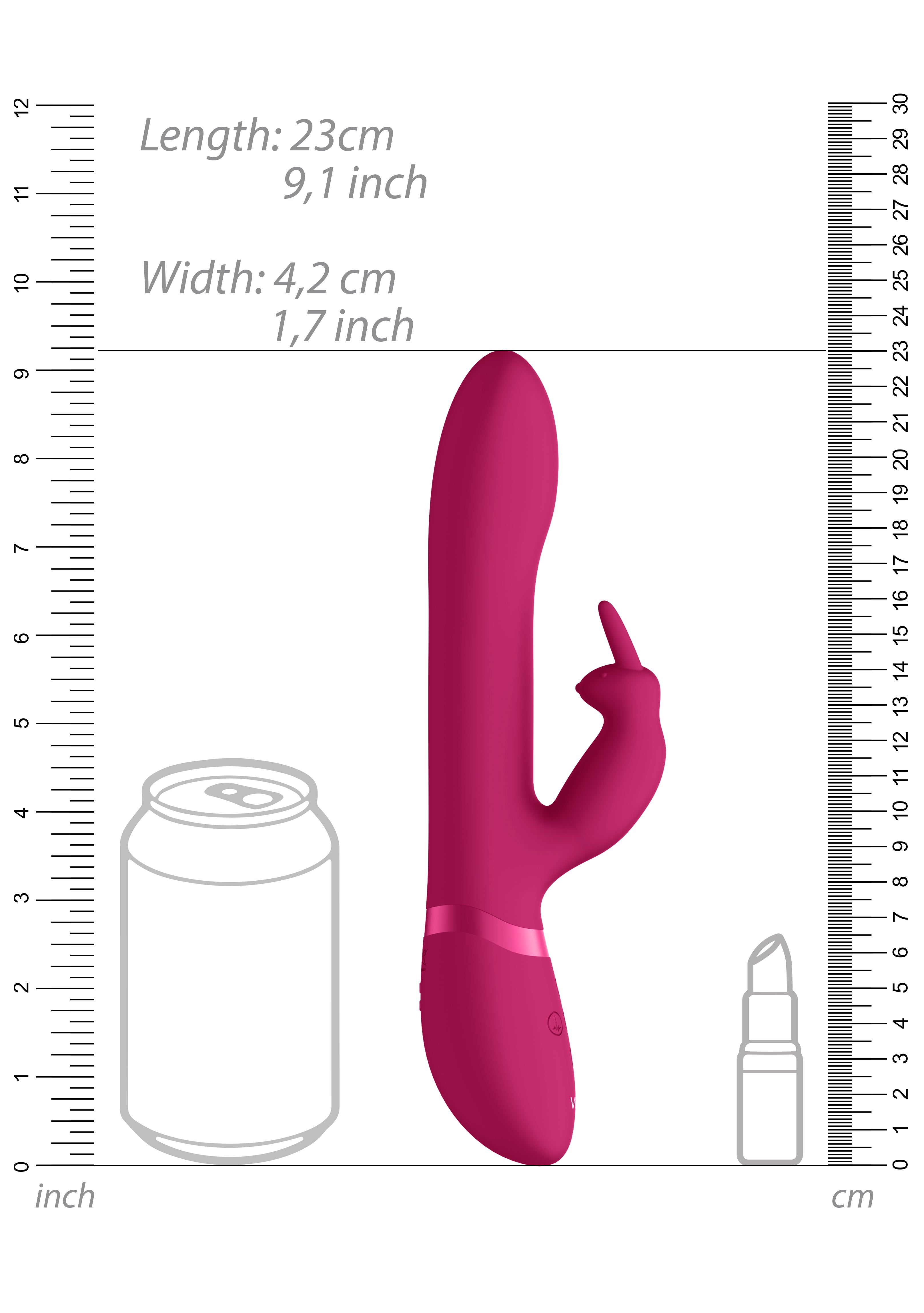 Vive Amoris Thrusting Rabbit Vibrator Stimulating Beads