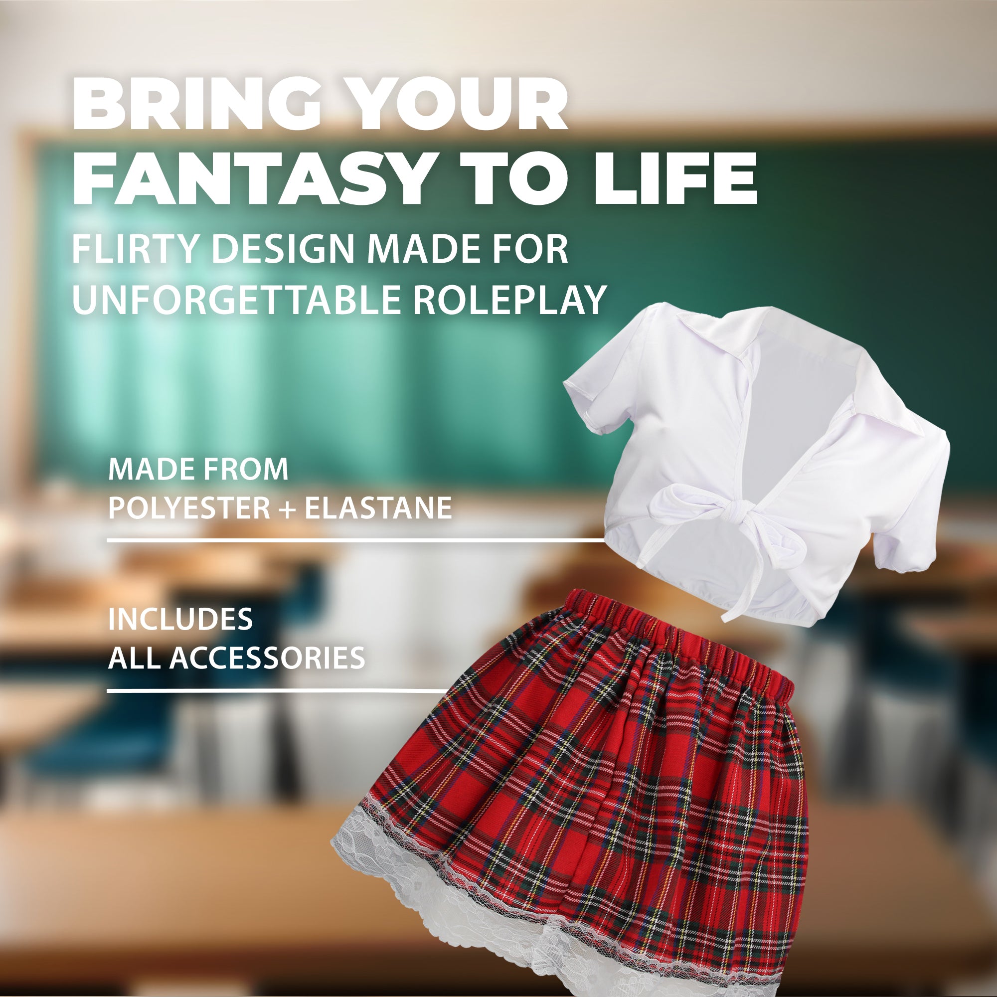S-Line by Shots Schoolgirl Costume - S/M