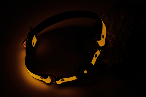 Radiant Glow In The Dark Ball Gag glowing