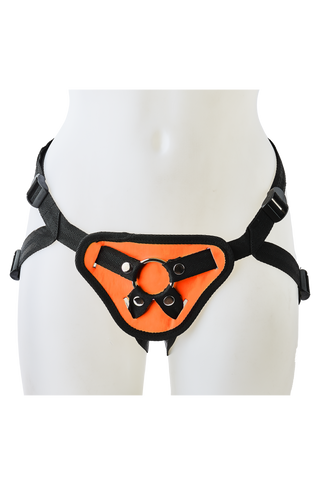 Radiant Glow In The Dark Strap On Harness orange