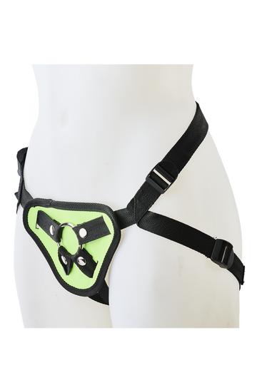 Radiant Glow In The Dark Strap On Harness side