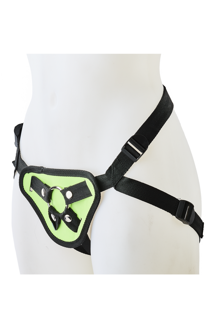 Radiant Glow In The Dark Strap On Harness side