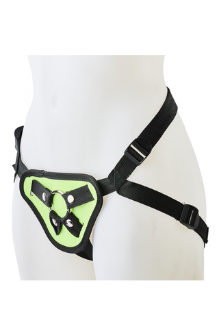 Radiant Glow In The Dark Strap On Harness side