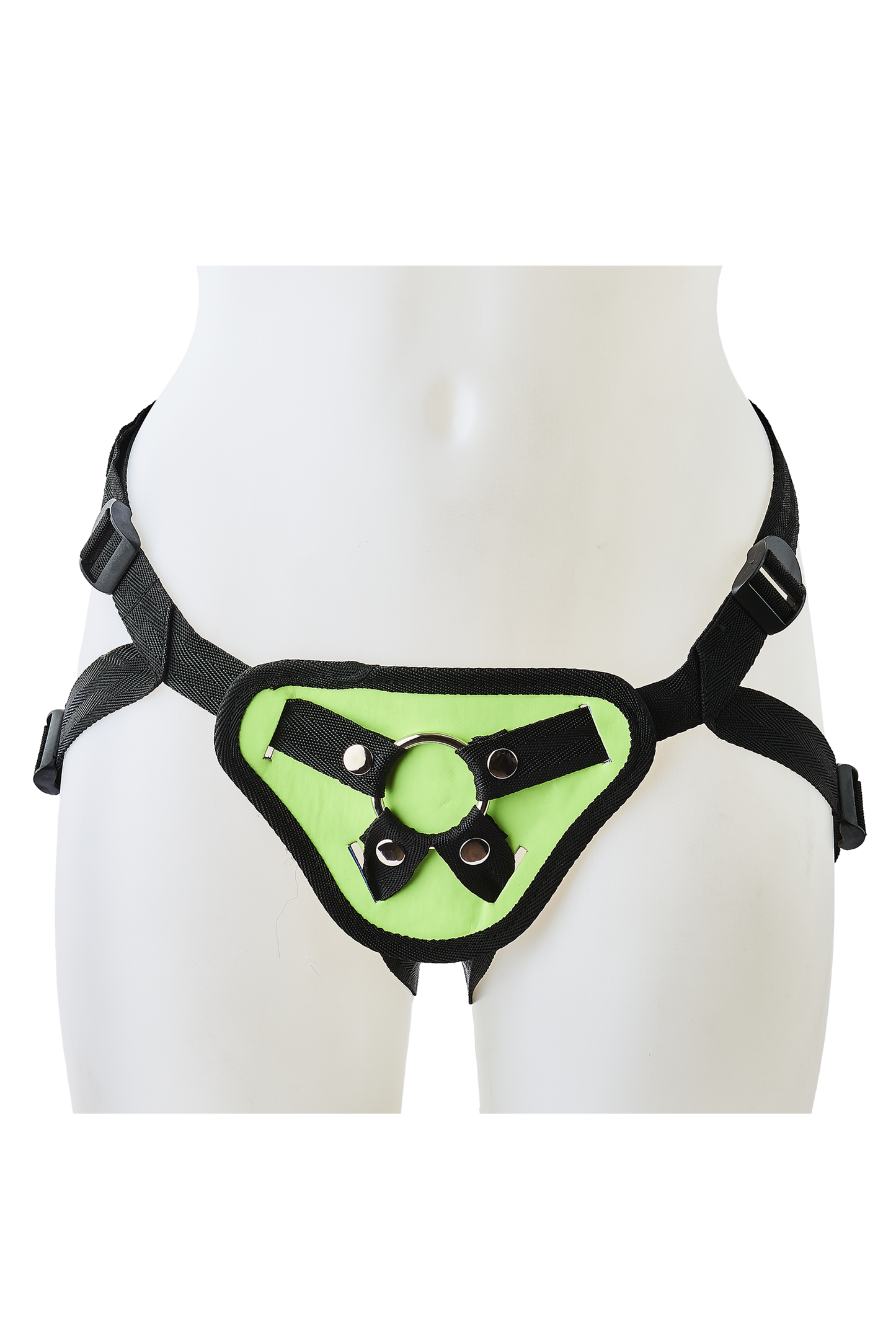 Radiant Glow In The Dark Strap On Harness green