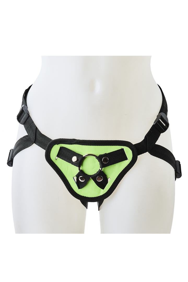Radiant Glow In The Dark Strap On Harness green