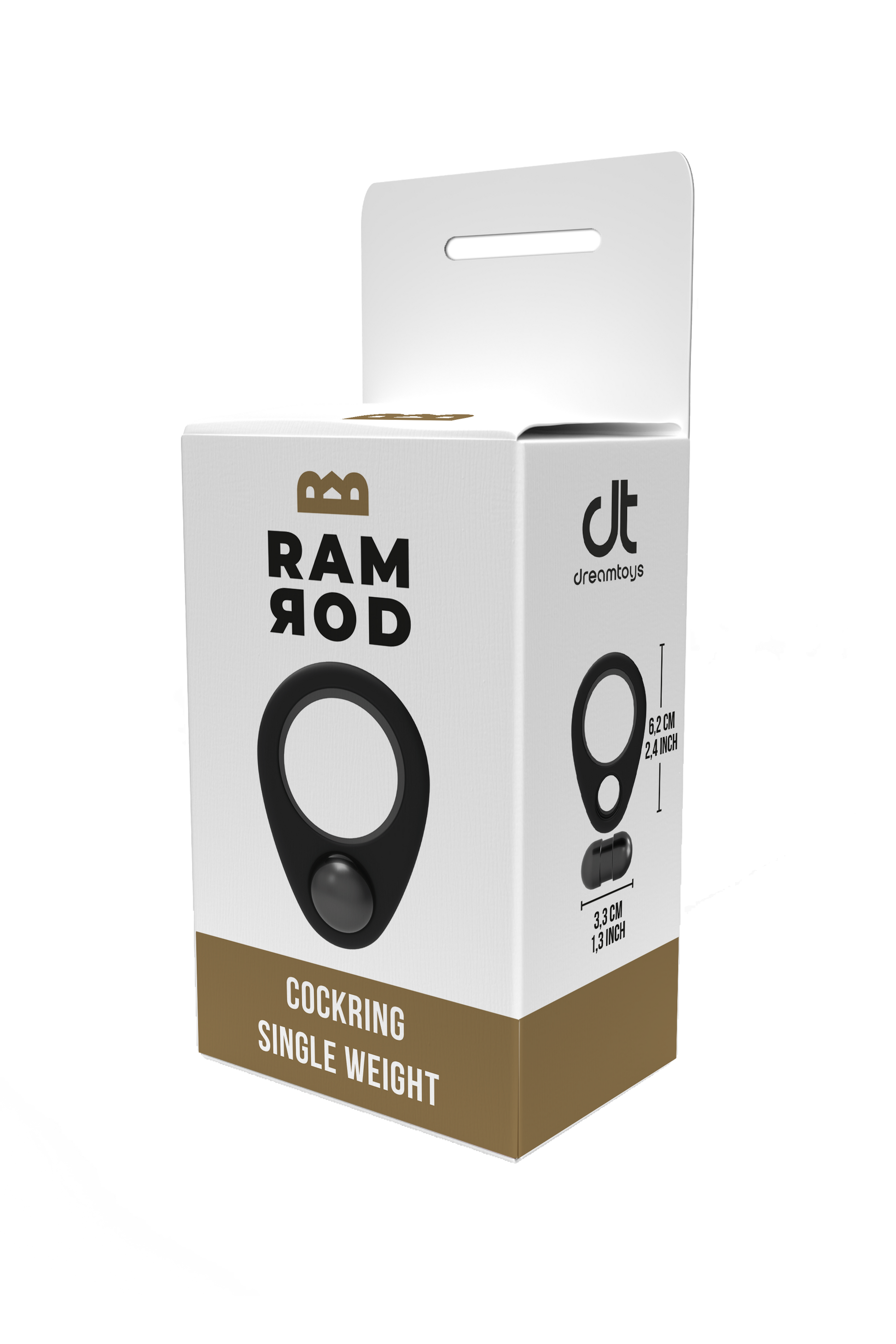 Ramrod Single Weight Cock Ring box