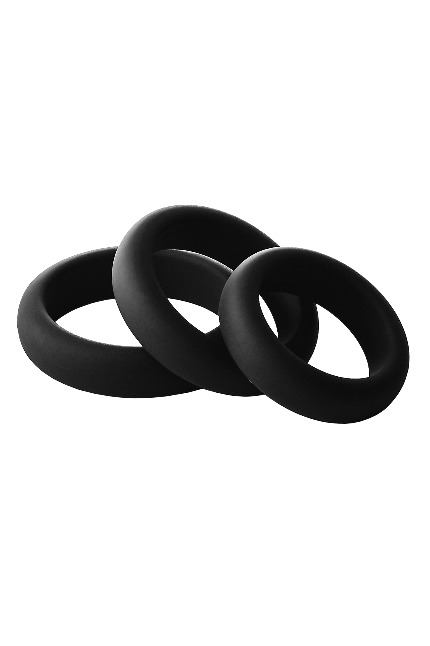 Ramrod Smooth Silicone Cockring 3pk