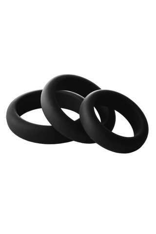 Ramrod Smooth Silicone Cockring 3pk