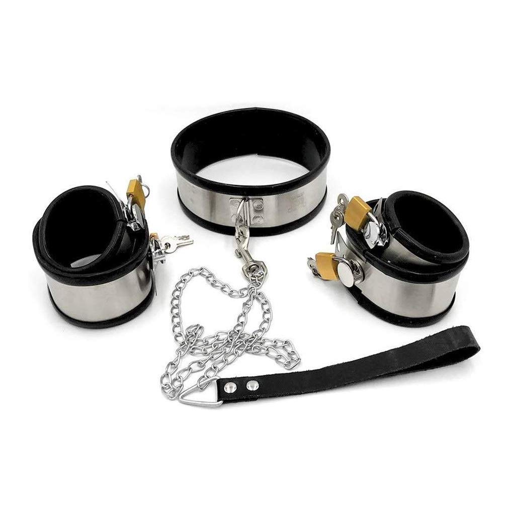 Rapture 5pc Stainless Steel Bondage Set everything