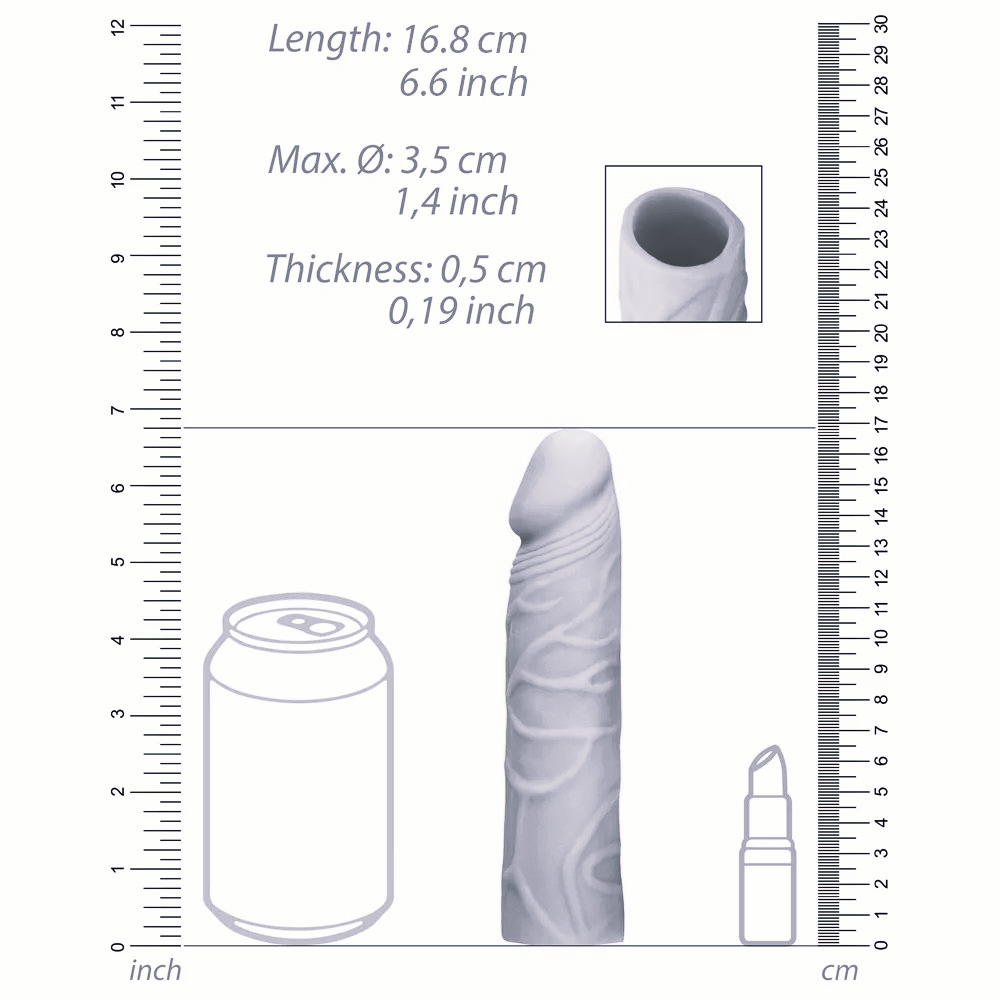 RealRock 7 Inch Penis Sleeve size