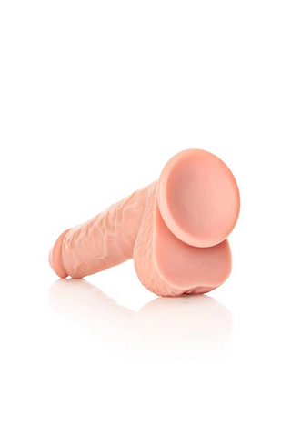 RealRock 9 Inch Straight Dildo with Balls suction cup