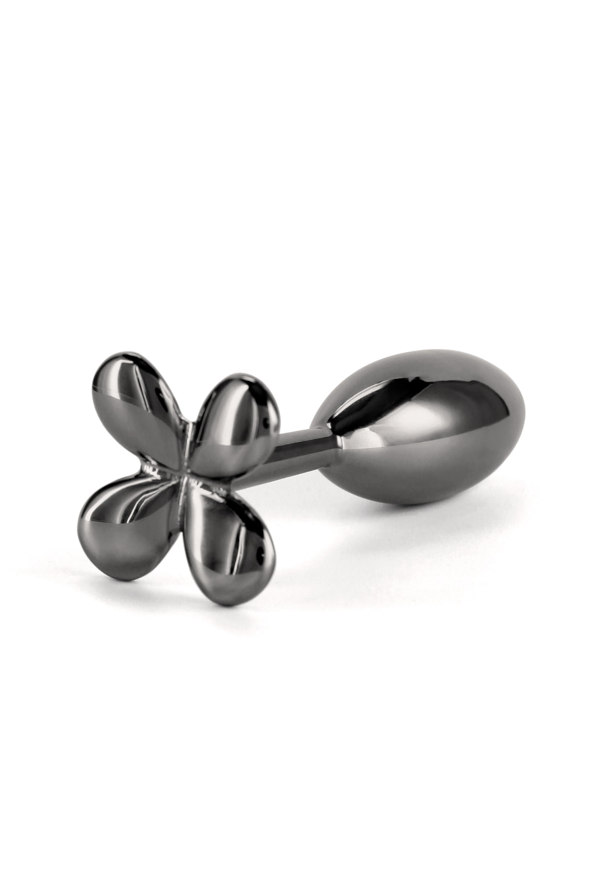 Rear Assets Clover Gunmetal Butt Plug base view