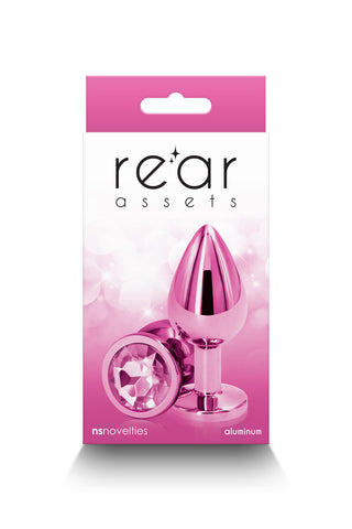 Rear Assets Metal Butt Plug Pink Medium box