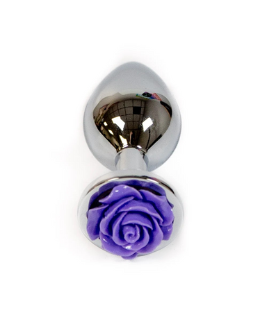 Rear Assets Purple Rose Butt Plug