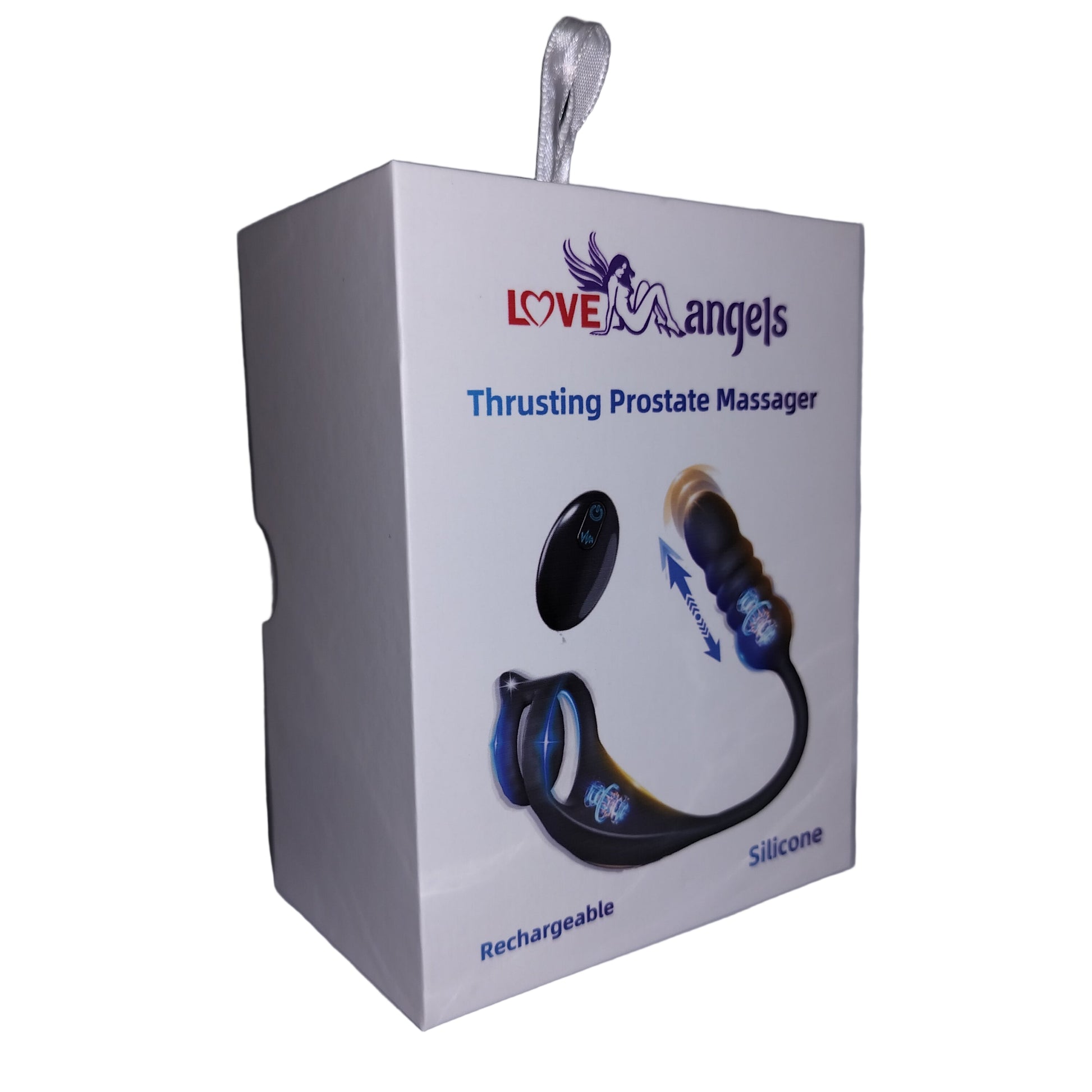 Remote Control Thrusting Prostate Massager With Penis Ring box