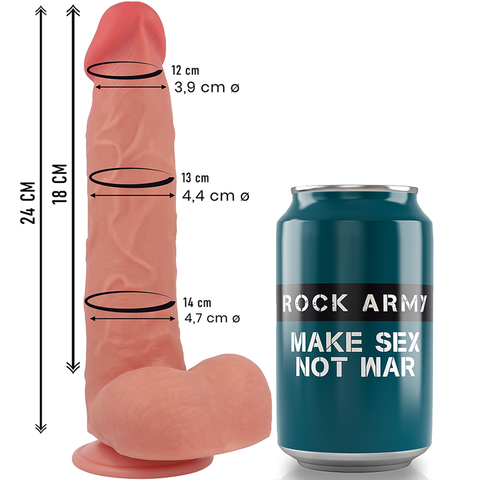 Rock Army Raptor size with can