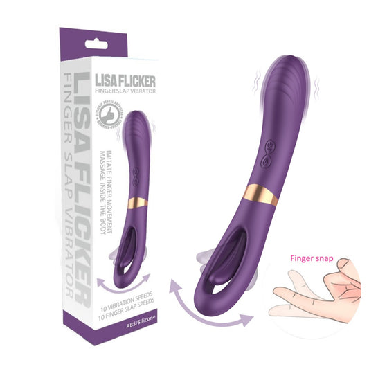 Loveangels Lisa Flicker Dual Ended G-Spot Vibe With Finger Slap Motion