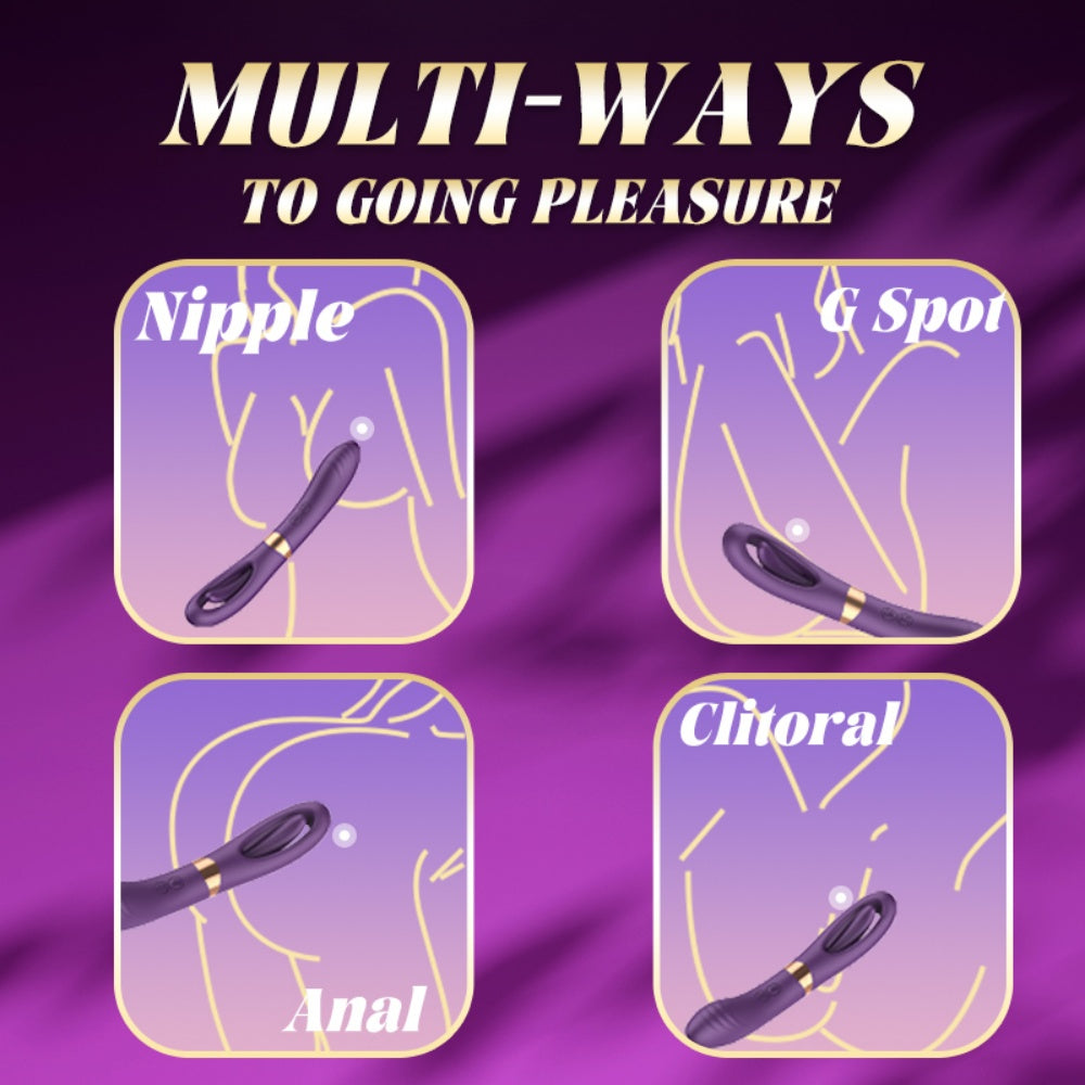 Loveangels Lisa Flicker Dual Ended G-Spot Vibe With Finger Slap Motion