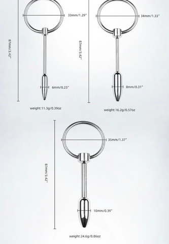 Loveangels Urethral Sounding Plug With Ring