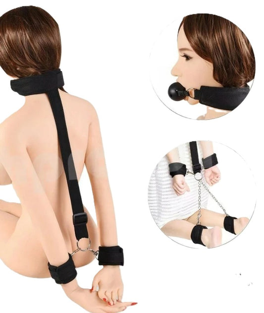 Loveangels Bondage Gag With 4 Cuffs