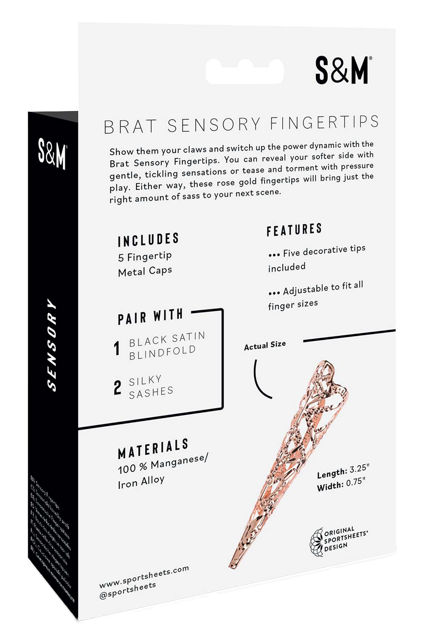 Sex And Mischief Brat Sensory Fingertips back of box