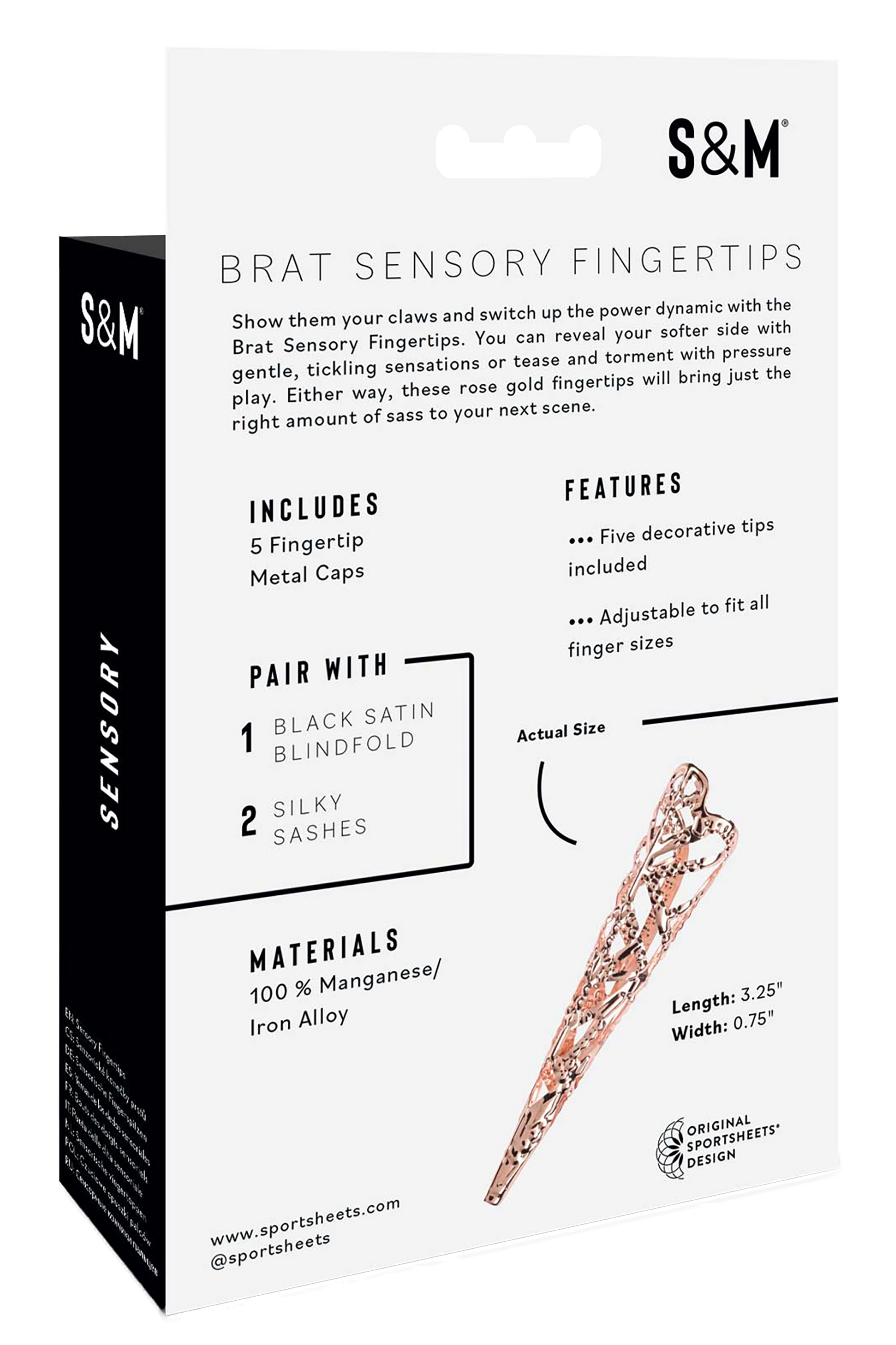 Sex And Mischief Brat Sensory Fingertips back of box