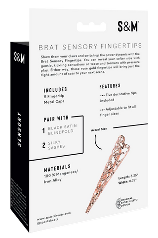 Sex And Mischief Brat Sensory Fingertips back of box