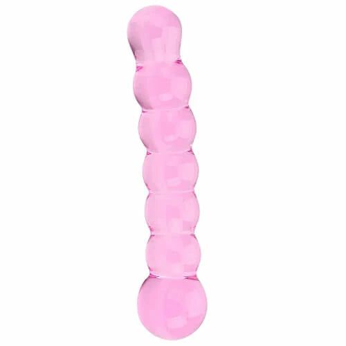 Loveangels Tempered Glass Beaded Anal Plug 15cm