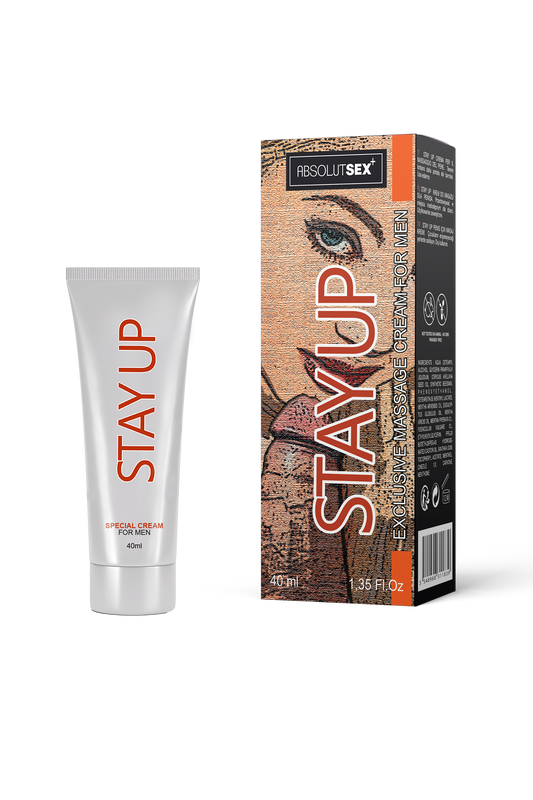 AbsolutSex Stay Up Delay Cream 40m tube and box