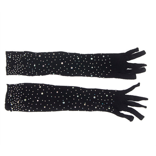 Subblime Accesories Charming Black Glitter Gloves Flat