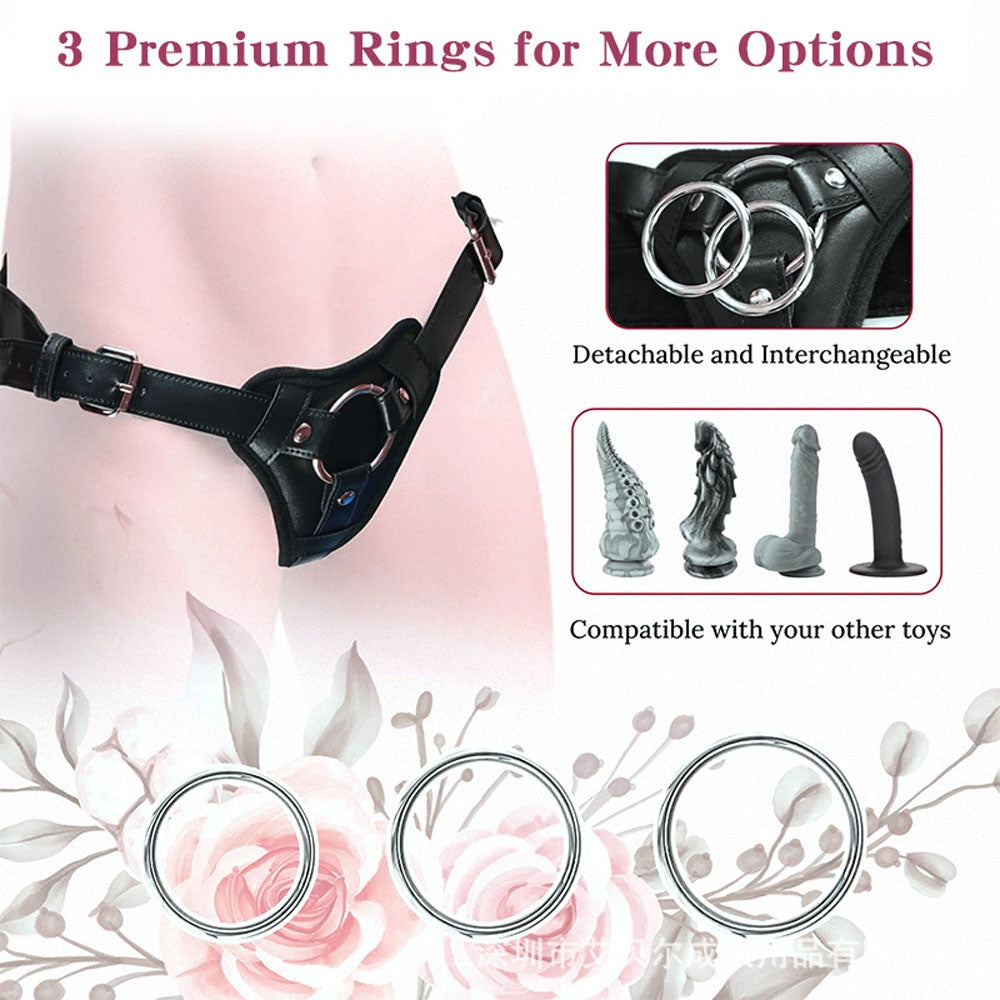 Loveangels Adjustable Strap On Dildo Harness With 3 Rings