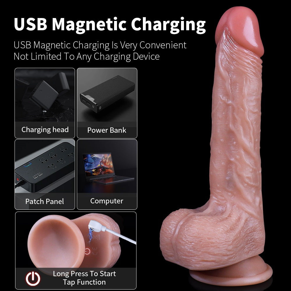 Loveangels Nico The Pleaser 8.27" Vibrating, Thrusting, Swinging And Heating Dildo