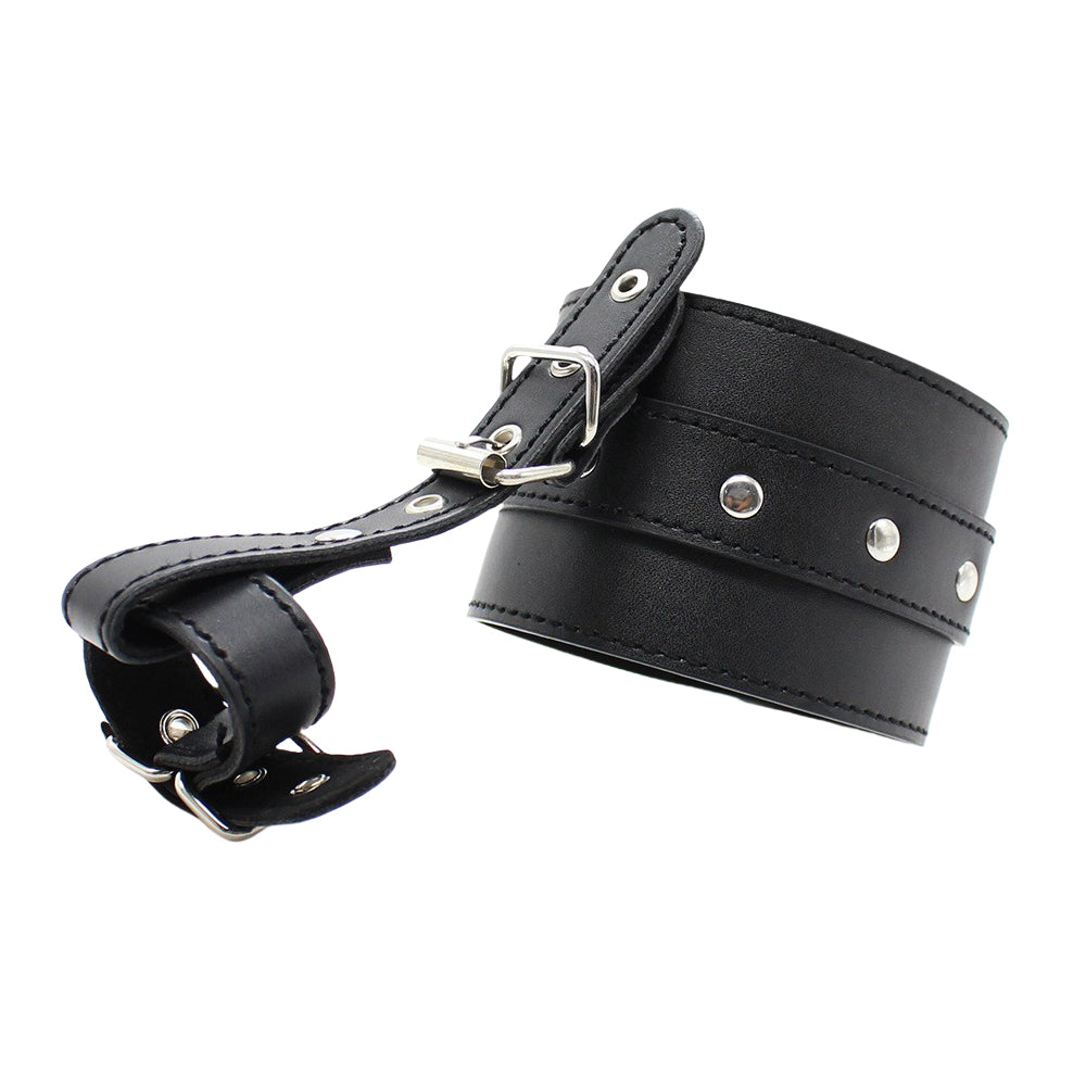Loveangels PU Leather Adjustable Cuffs With  Loops