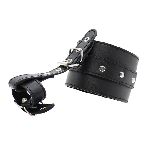 Loveangels PU Leather Adjustable Cuffs With  Loops