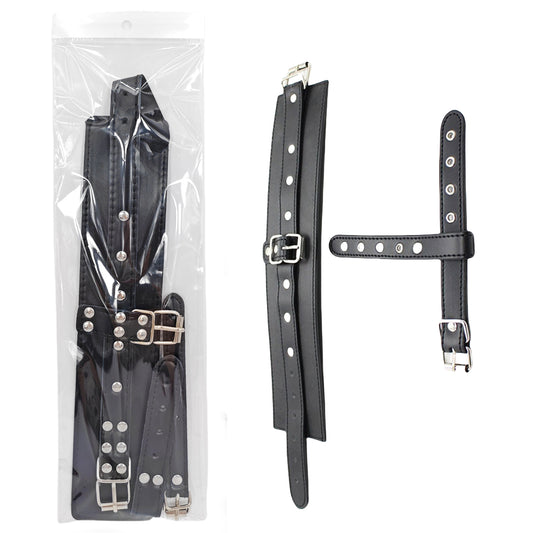 Loveangels PU Leather Adjustable Cuffs With Loops